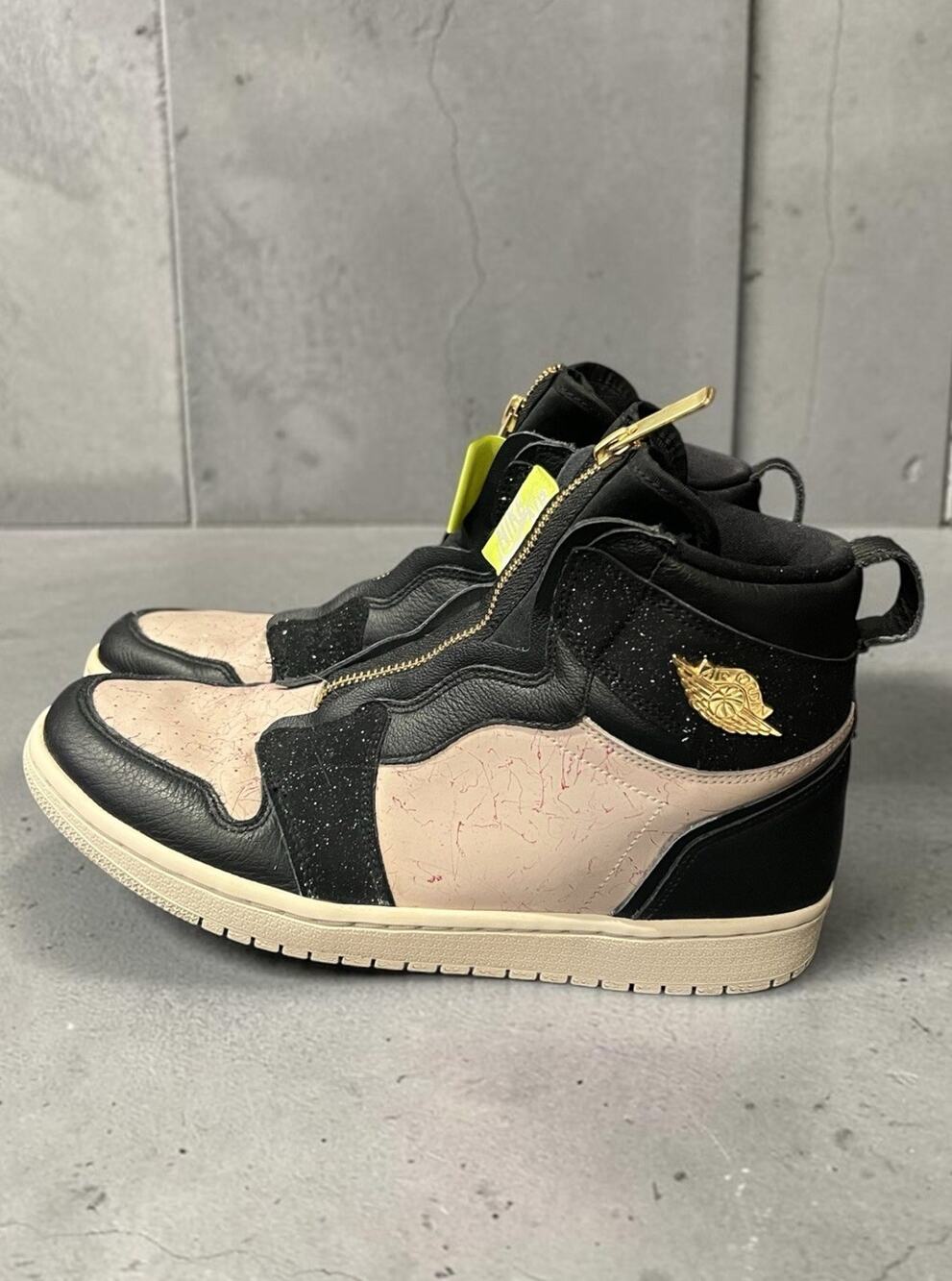 Nike Air Jordan 1 High Zip Silt Red Black Gold Womens AQ3742-001 Size 9.5 EU 41